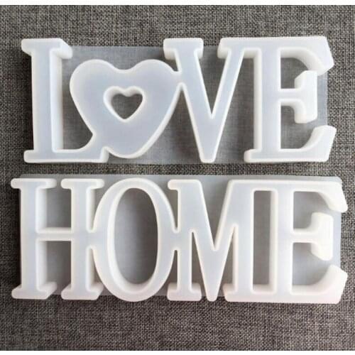 Love, home DIY crystal drop glue table silica gel mold aromatherapy gypsum car decoration accessories mold