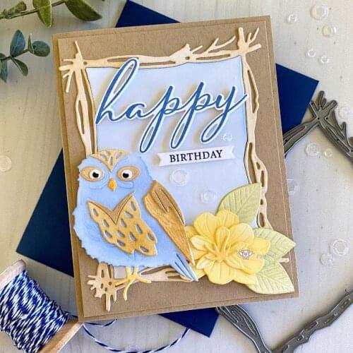 New Owl decoration metal Cutting Dies Stencils DIY Scrapbooking Paper/photo Cards Embossing Dies