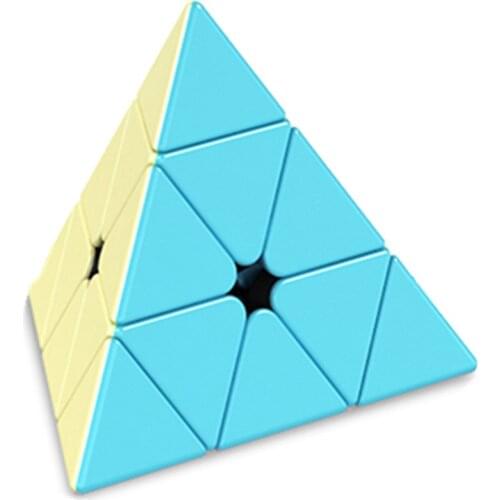 New Color Meilong Jinzita Puzzle Pyramid Cube Marcaron Series Cube Cartoon Color Competitive Performance