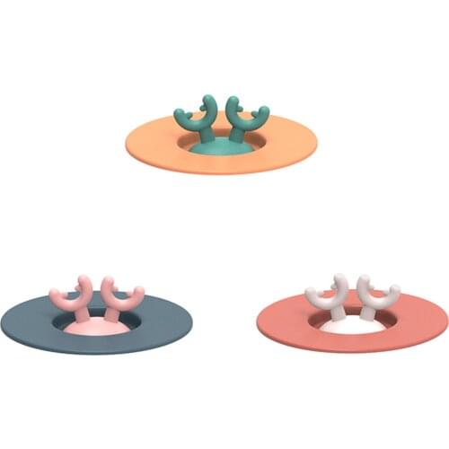 Cute Cartoon Silicone Cup Lid Multipurpose Heat Resistance Sealed Leakproof Cup Cover for Home Kitchen B1