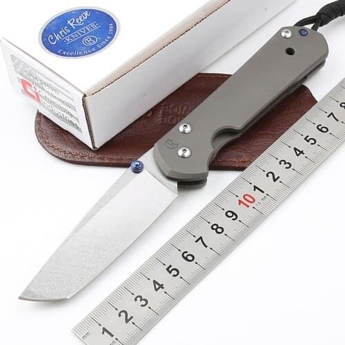 D2 Blade Folding Knife CR Large Sebenza 21 Tanto Single Edge Titanium Handle Outdoor EDC Survival Tactical Pocket Hunting Tool