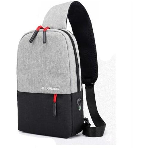 Male Shoulder Bags USB Charging Crossbody Bags Men Anti Theft Chest Bag School Summer Short Trip Messengers Bag 2018 New Arrival