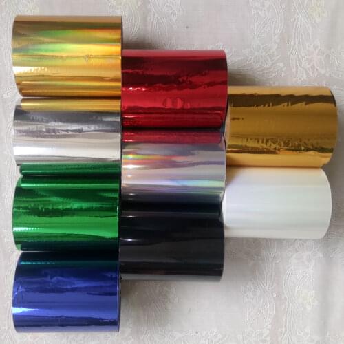 1 Rolls Golden Color 80mmx120M Hot Stamping Foil Heat Transfer Napkin Gilding PVC business Card Emboss