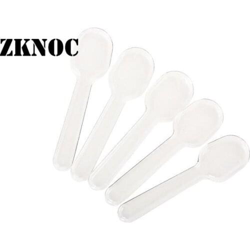 10pcs Mini Disposable Forks Cutlery Plastic Spoon Cake Bread Baking Tools L4