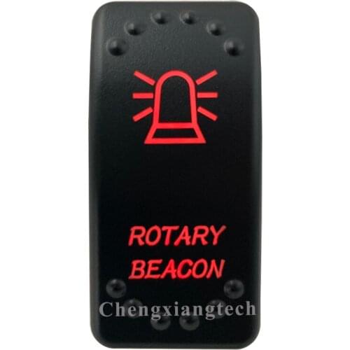 12V 20A / 24V 10A Dual Red Led 5P On Off SPST Rocker Push Switch Rotary Beacon Waterproof for Car Boat Truck Circuit Breaker
