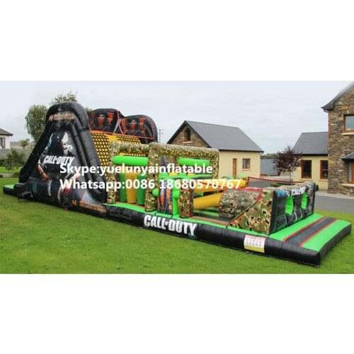 2017 Factory direct sales Inflatable slides,Inflatable castle, inflatable obstacles.Camouflage obstacles KY-155