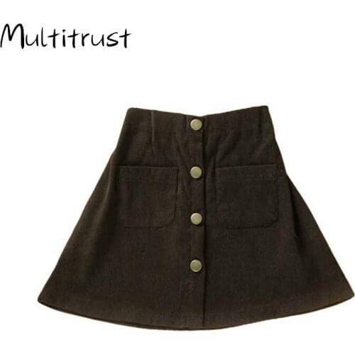 2020 Baby Toddler Childrens Clothing School Girls Corduroy Skirt Bottoming Princess Pleated Skirts For Kids Children Clothes