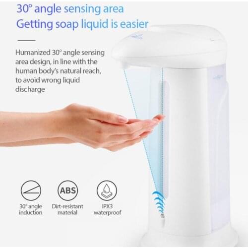 330ml Automatic Induction Liquid Soap Dispenser Non-Contact ABS Induction Hand Washer For Kitchen Bathroom Equipment