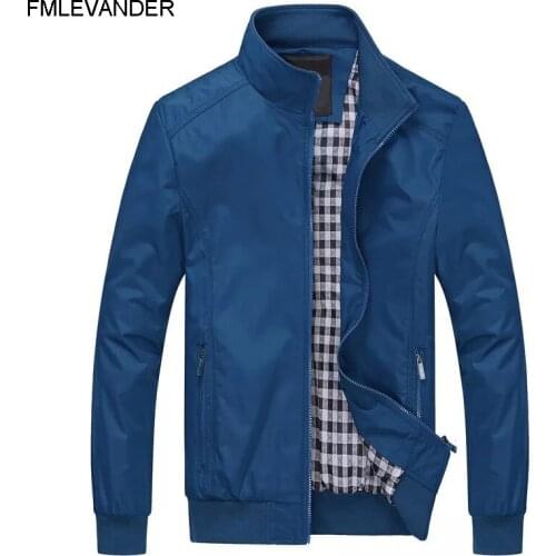 4 colors 6XL 2019 Spring Mens Jackets And Coats Stand Collar Casual Jackets Men