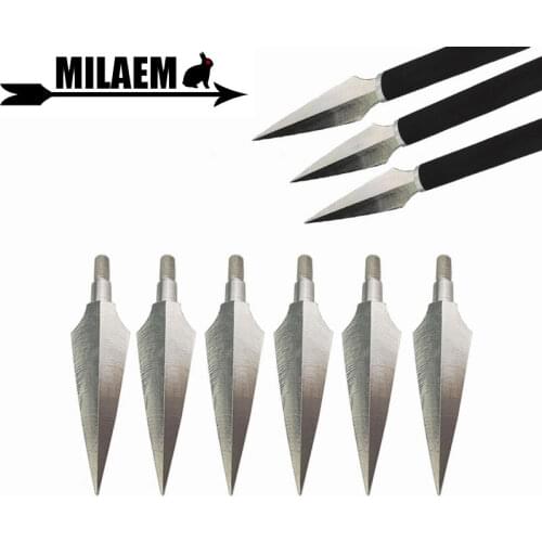 6/12pcs 150Gr Archery Broadheads Steel Arrowhead Target Point Tips Compound/Recurve Bow Arrow Hunting Shooting Accessories