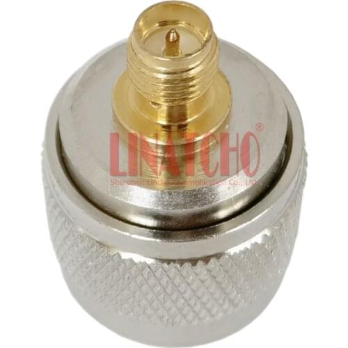 50ohm Brass Straight N Male to RP SMA Female WIFI 2.4GHz Antenna Cable Adaptor