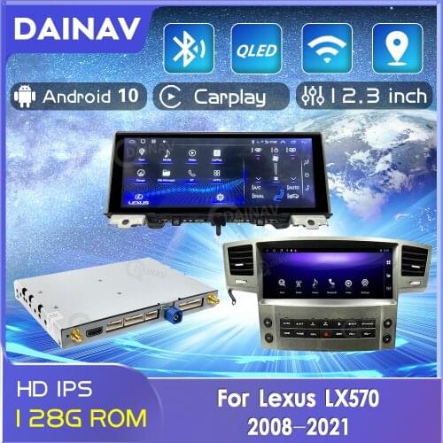 2din Android Car Radio GPS Navigation For Lexus LX570 2008-2021 Decoder Stereo Multimedia Video Player Tape Recorder Autoradio
