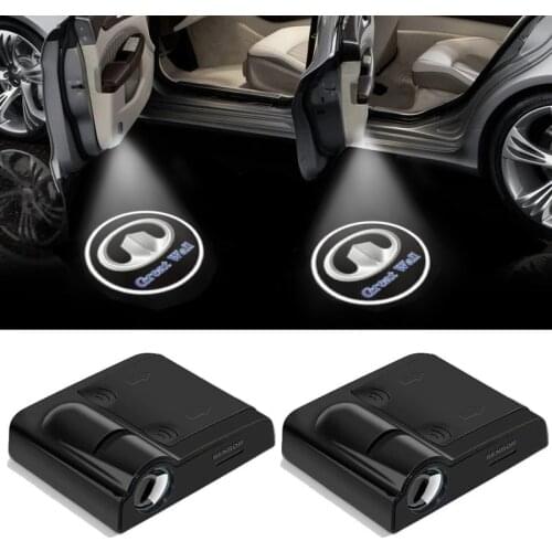 2PCS wireless Led car door welcome Laser projector ghost shadow lights For Great Wall Hover H5 H6 CUV H3 Great Wall A21 M2 C50