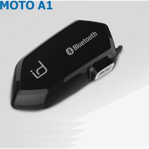 Moto A1 IPX6 Waterproof Boomless Mic Helmet Bluetooth Headset Motorcycle Comunicador Capacete Headphone Speaker for 2 Phones GPS