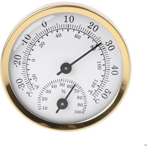 Indoor Analog Thermometer Hygrometer Humidity Temperature Gauge 58mm Household