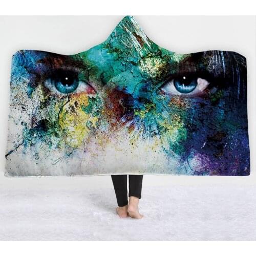 Eye colorful Oil Painting Blankets hats soft bedroom sofa Blankets comfortable 3D twin full size European style Blankets