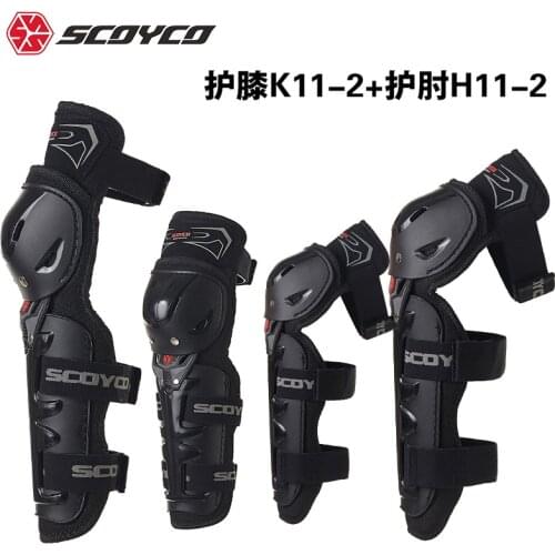 Scoyco K11-2 H11-2 Auto Racing PP Shell Knee Pads Protective Gear Off Road Motorcycle Motocross Outdoor Sports Safety Protector