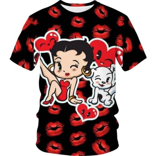 New adult unisex T-shirt ladies cartoon print white t-shirt aesthetic streetwear girl comfortable high-quality fashion t-shirts