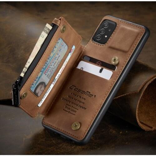 NEW Luxury Leather Wallet For Samsung Galaxy A72 Case Magnetic Wallet Case Armor Shockproof Card Holder Wallet Flip Cover Buckle