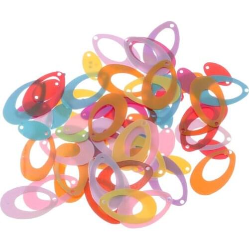 30g Perforated Earring Lentejuelas/Loose Sequins Paillette Sewing Craft For Decoration Garment Cloth Embroidery Accessories