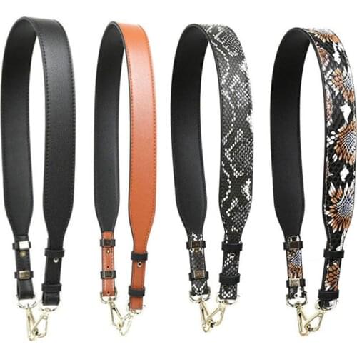 4cm Wide Short Bag Strap pu Leather Women Handbag Belt Shoulder Strap Replacement Accessory Parts Brand Design Serpentine STP081