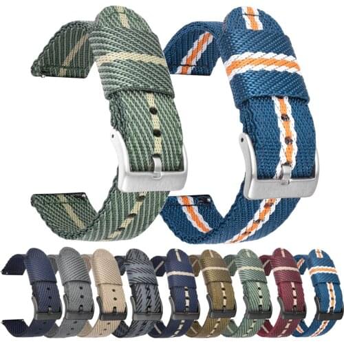 22mm 20mm Woven Nylon Strap For huawei watch 3 Pro /gt 2 Easyfit Wrist Band For HONOR MagicWatch 2 46mm 42mm/GS Pro/ES Watchband