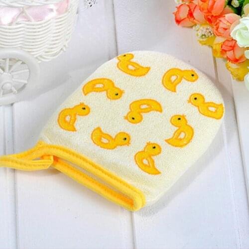 10.5cm *13cm Baby Kid Infant Cartoon Soft Bathing Bathroom Mitt Glove Foam Rub Shower Sponge Exfoliating Wash Accessories