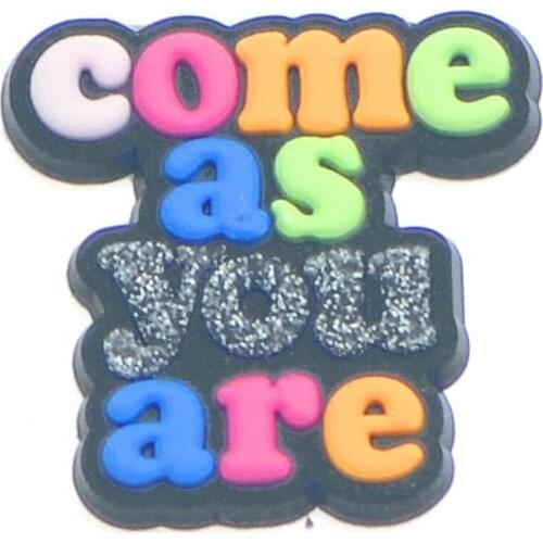 1pcs/lot Cute Medical PVC Croc Shoe Charms Decorations Accessories 1925 come as you are guitar torch JIBZ For Croc Kids Gift