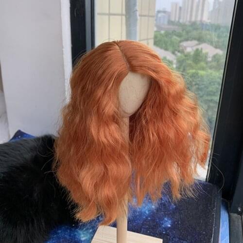 1/3 1/4 1/6 1/8 Wavy Style Hair High Temperature Wire BJD Wig For Toy Doll