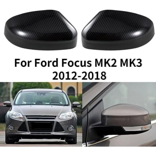 Rear View Side Mirror Cover Cap Replacement For Ford Focus MK2 MK3 2012-2018 BM5117K748AA BM5117K747AA Car Accessories