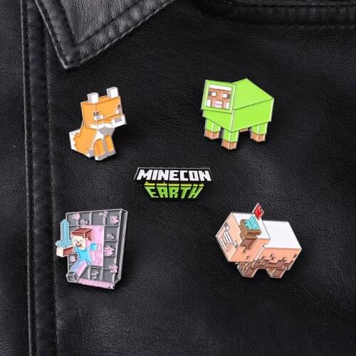 Anime Cartoons Lapel Pins Fashion Enamel Badges Brooches For Women Cute Hijab Pins Decorative Large Brooch Badges For Clothes