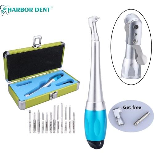 1Set Dental Implan ttool Restorat Adjustable Universal Implant Torque Wrench 5N-35N Drivers 2.35mm Latch Type Bits Contra Angle