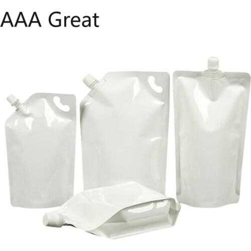 10Pcs/Lot Doypack Spout Pouches Bag For Drinking Liquid Storage Bags Jelly Milk Sauce Oil Coffee Packaging Stand Up 500-1000ML