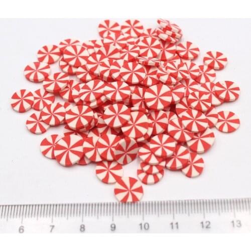 100g/Lot 1CM Alps Candy Clay Slices Soft Pottery Sprinkles for DIY Crafts Filling Decoration Accessories