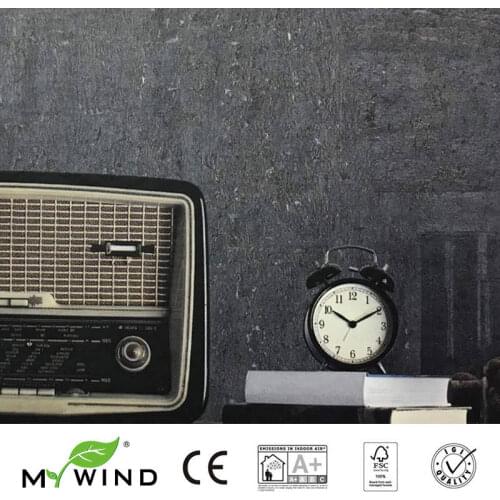 3D Wallpaper In Roll Decor European 2019 MY WIND Blue-iron Gray Wallpapers Luxury 100% Natural Material Safety Innocuity