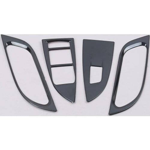 4 Pieces of Car Window Control Panel Protection Frame Car Door Interior Decoration Sticker Suitable for Chevrolet CRUZE 2017