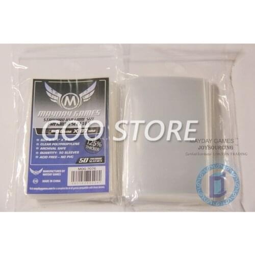 50 Sleeves MAYDAY Board Games Cards MDG 7076 for 56*87mm Premium thicker Sleeves Protective clear card sleeve