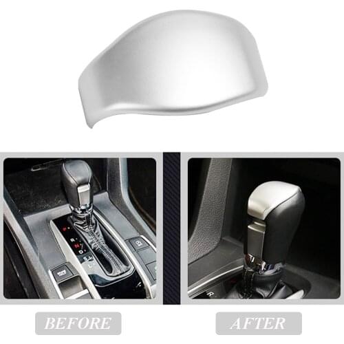 ABS Gear Shift Knob Cover Trim Center Bezel Lid For Honda for Civic Sedan 2016 2017 Car Accessories