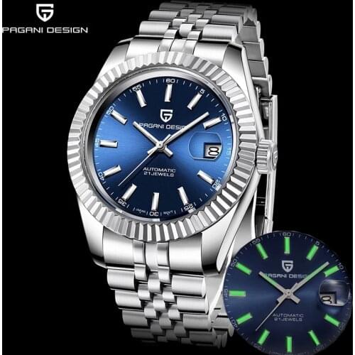 PAGANI Design Automatic Mechanical Watches Mens Top Brand Luxury Watches Sapphire Glass Stainless Steel Waterproof Wristwatches