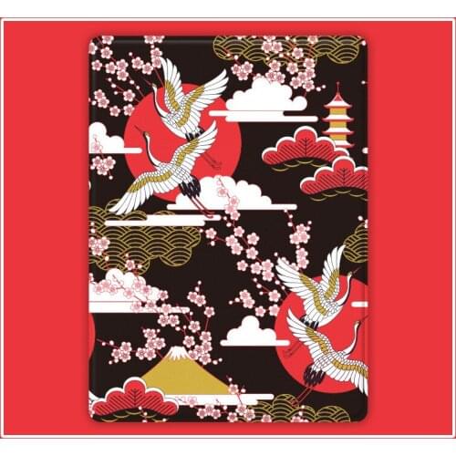 For Ipad Mini 4 5 Air 3 4 Pro 11 10.2 Case Dust-proof Japanese-style Flying Crane Pattern Shell