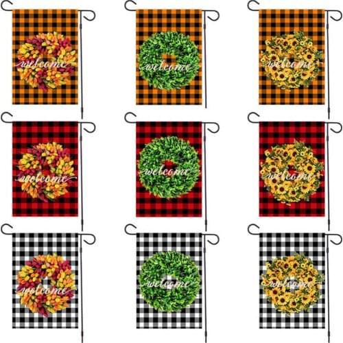 Sunflower Flower Garland Print Garden Courtyard Hanging Flag Decorative Banner