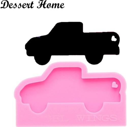 DY0561 Shiny Car Silicone Mold Truck and Tree Mould Epoxy Resin Molds for DIY Keychain Jewelry Making Tools