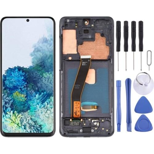 IPartsBuy for Galaxy S20 Original Dynamic AMOLED Material LCD Screen and Digitizer Full Assembly with Frame