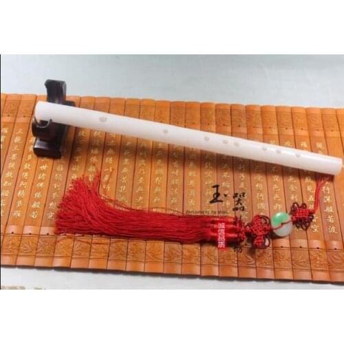 Collection China natural Jade Flute musical andJade pendant tassel long