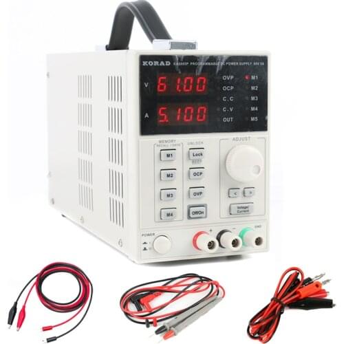 KORAD KA6005P High Precision Programmable Linear Lab Adjustable Digital DC POWER SUPPLY 60V 5A R232 And USB Interface 220V