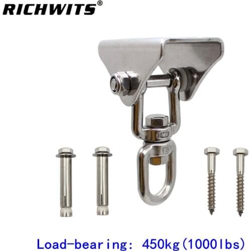 Heavy Duty 1000lbs Camping Hammock Swings Hook Outdoor 360 Swivel Baby Cradle Chair Hammock Hanging Kit