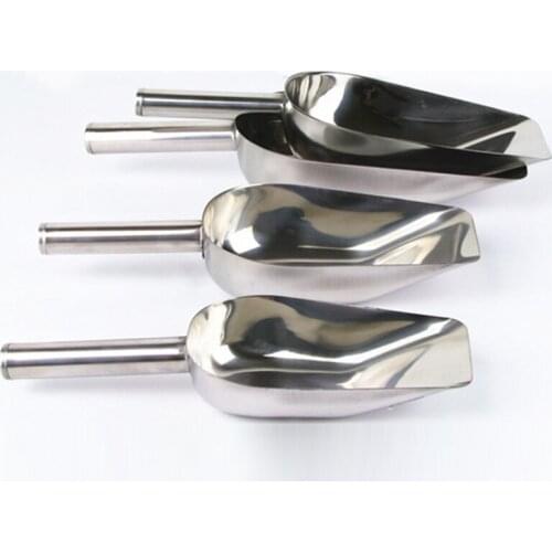 Stainless Steel Ice Scoop Party Bar Buffet Kitchen Sugar Flour Dry Goods Food Shovel Kitchen Gadgets