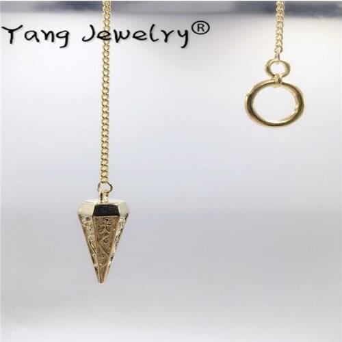 Pendulum Reiki pendule de pendant men Dowsing Healing Pyramid spiritual Reiki pendulums for dowsing meatl Charms Chakra Amulet