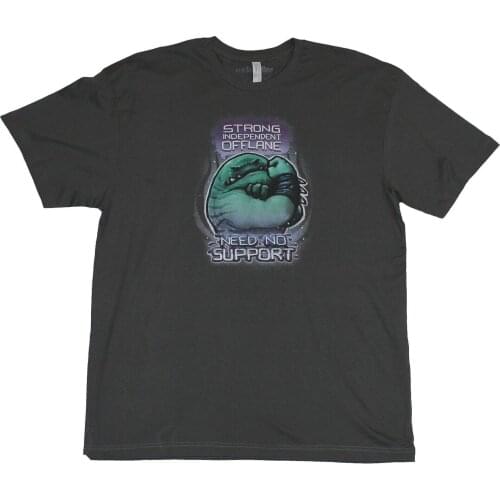 Dota 2 Mens T-Shirt - Strong Offline Support Need No Support