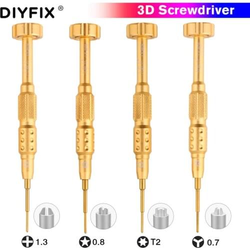 Diyfix 6639 4-In-1 Precision 3D Non-Slip Screwdriver Sets For Mobile Phone Repair Back Cover Removal